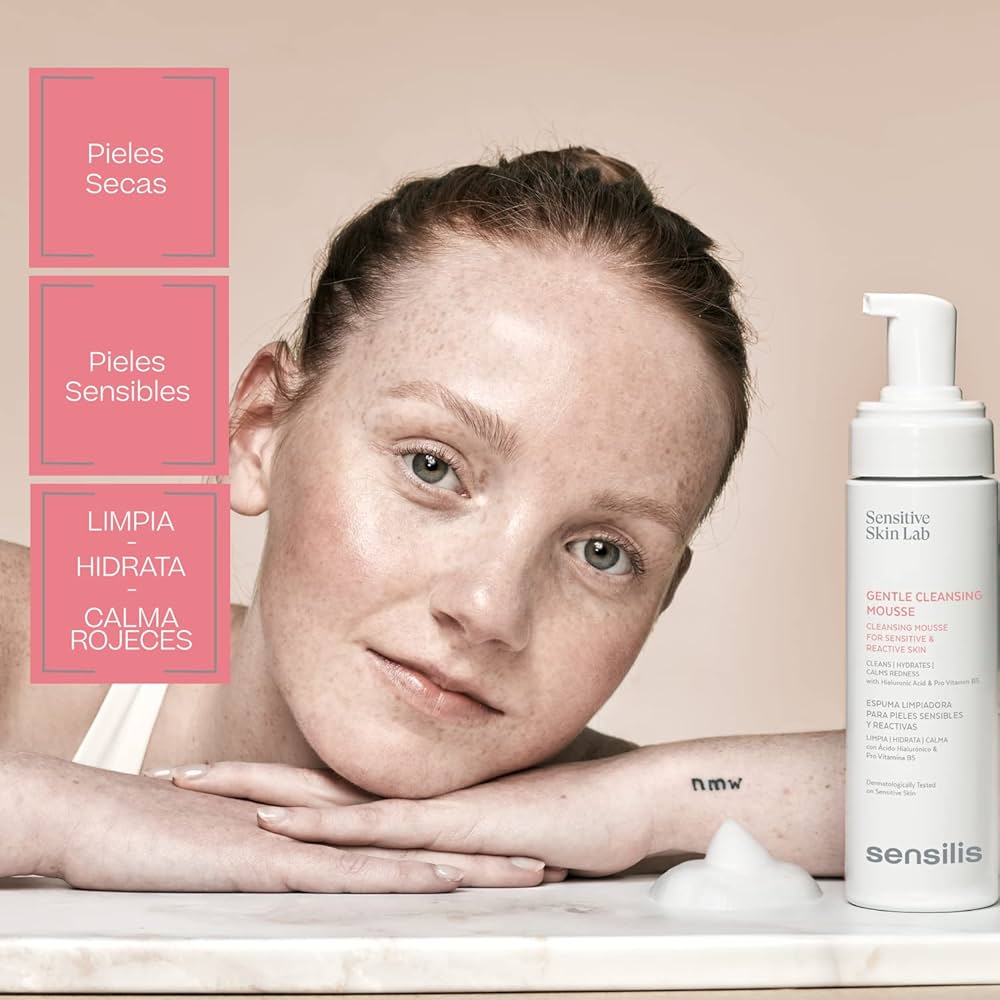 Gentle cleansing products for sensitive skin
